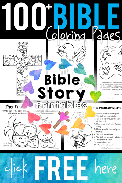 children bible lesson coloring pages