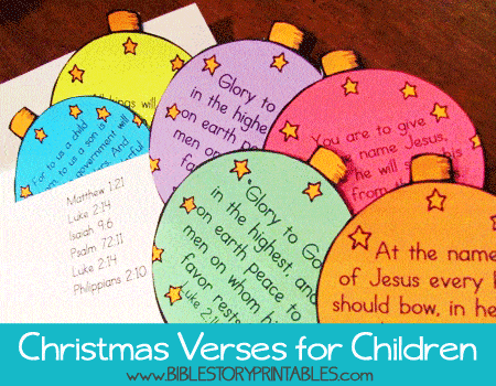 Christmas Bible Printables  Bible Story Printables