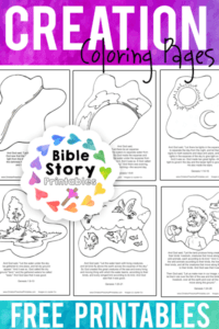 Creation Coloring Pages - Bible Story Printables