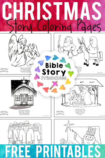 Christmas Story Coloring Pages - Bible Crafts and Activities