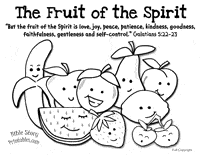 Fruit of the Spirit Bible Printables - Bible Story Printables