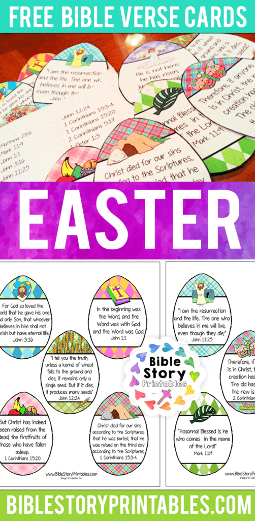 small easter bible verse cards for easter eggs