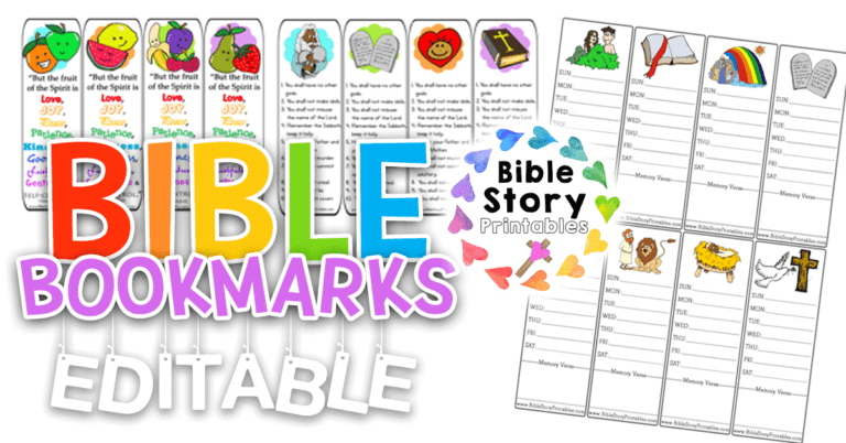 BibleBookmarks - Bible Story Printables