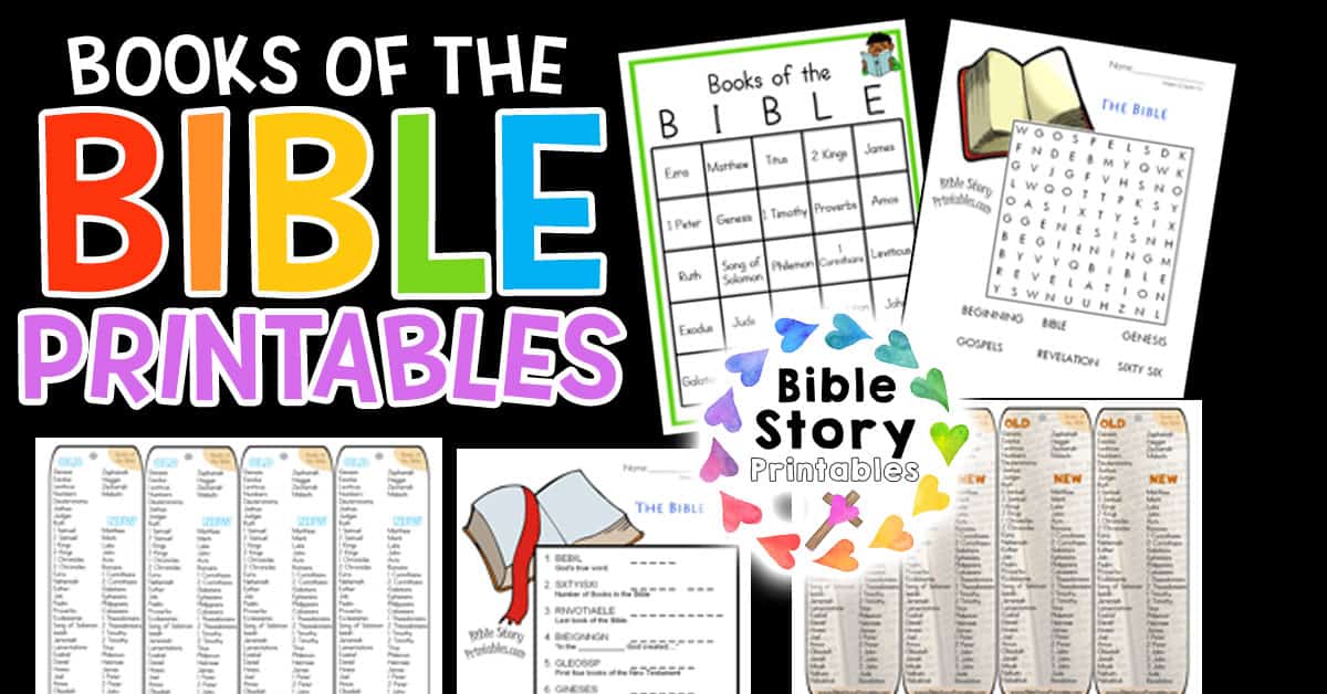 Books Of The Bible Printables Bible Story Printables