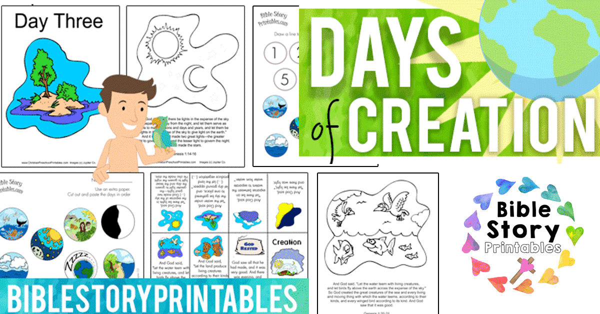 clipart seven days of creation poster