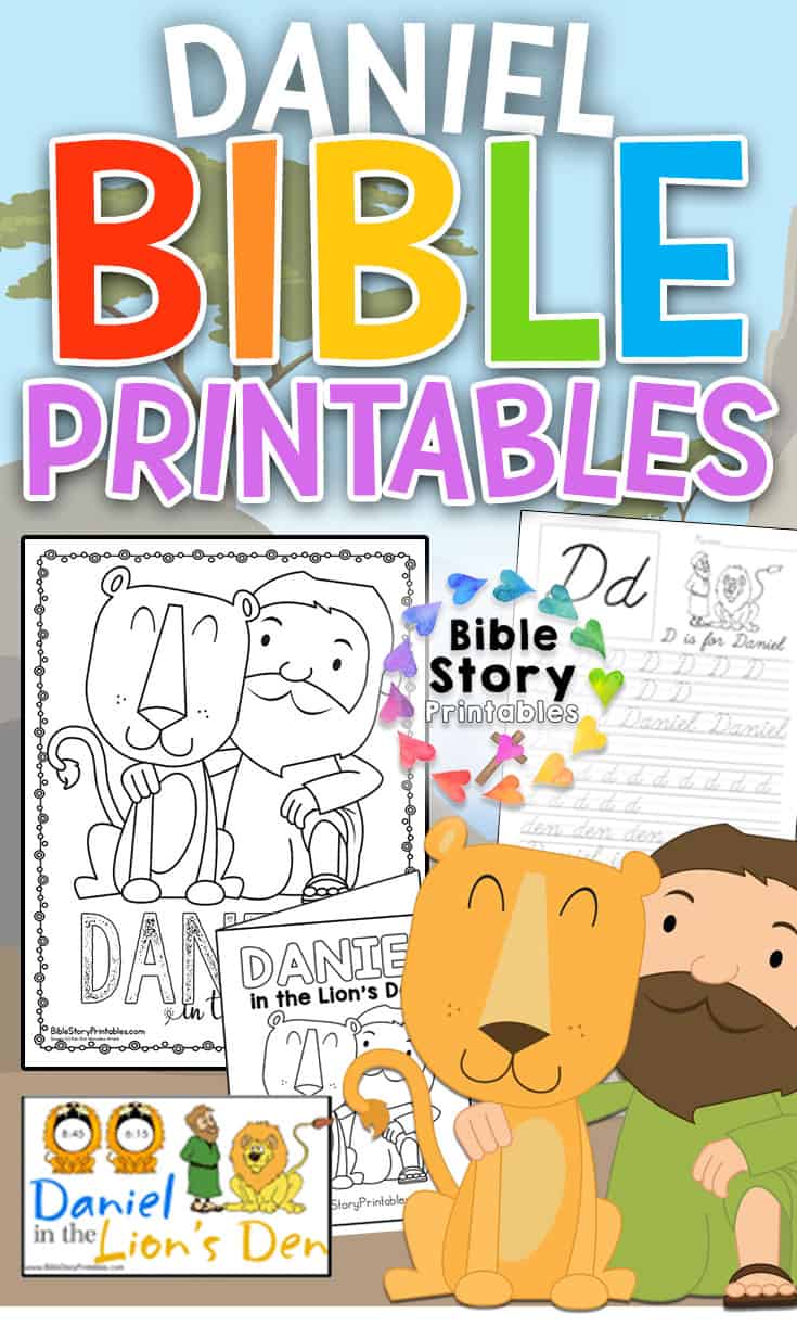 Daniel in the Lion's Den Bible Printables Bible Story Printables