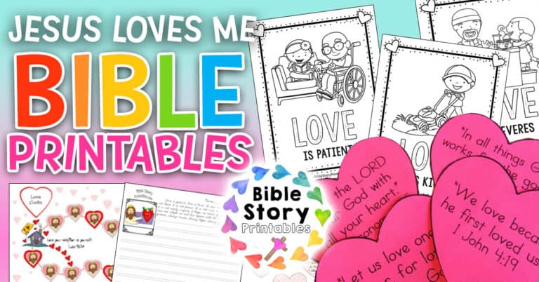 Love Bible Printables for Valentine's Day  Bible Story Printables
