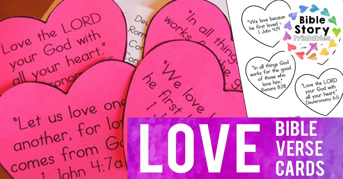 Love Bible Printables For Valentine s Day Bible Story Printables