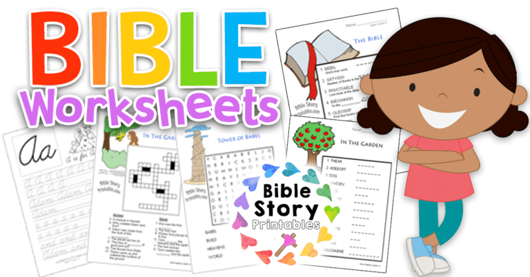 Bible Worksheets - Bible Story Printables