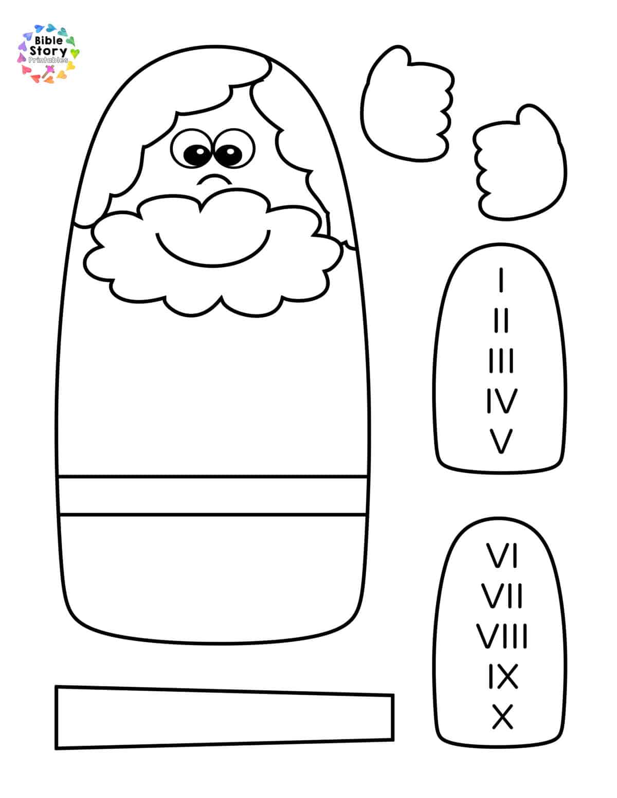 Moses Parts The Red Sea Bible Craft Bible Story Printables