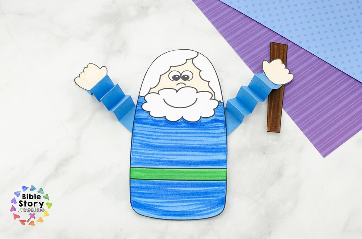 Moses And The Red Sea Printable Craft
