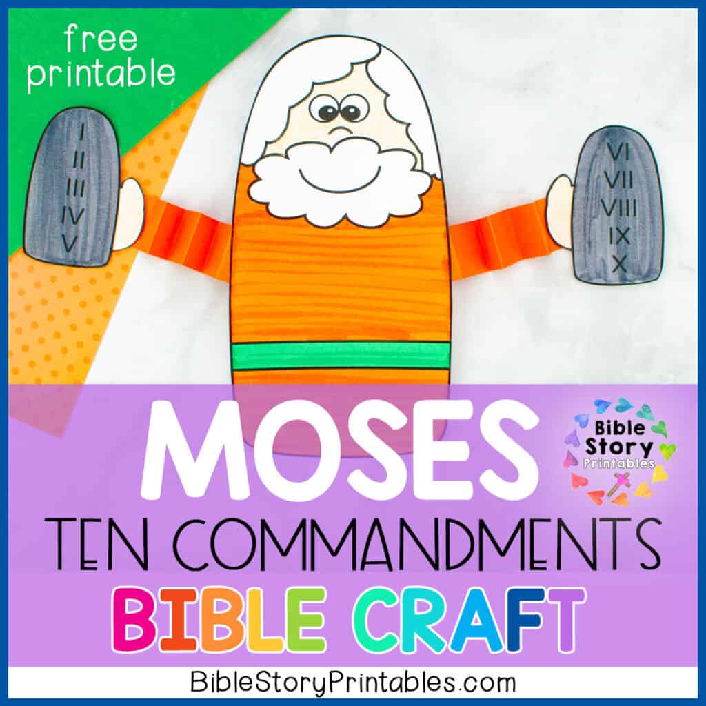 free ten commandments craft Archives - Bible Story Printables