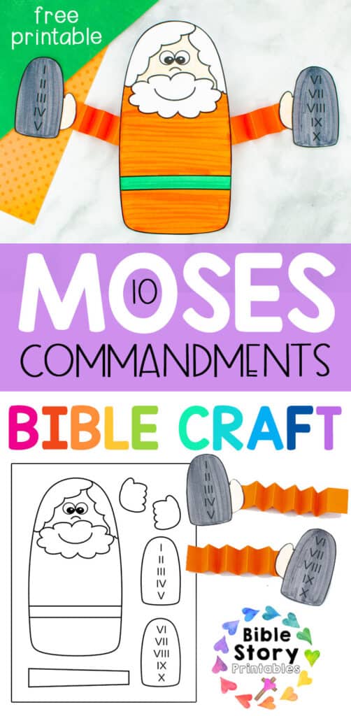 TenCommandmentsBibleCraftPin - Bible Story Printables