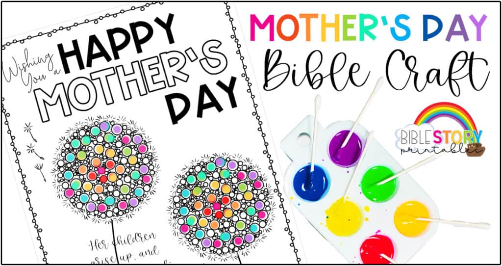 Mother S Day Bible Craft For Kids Bible Story Printables