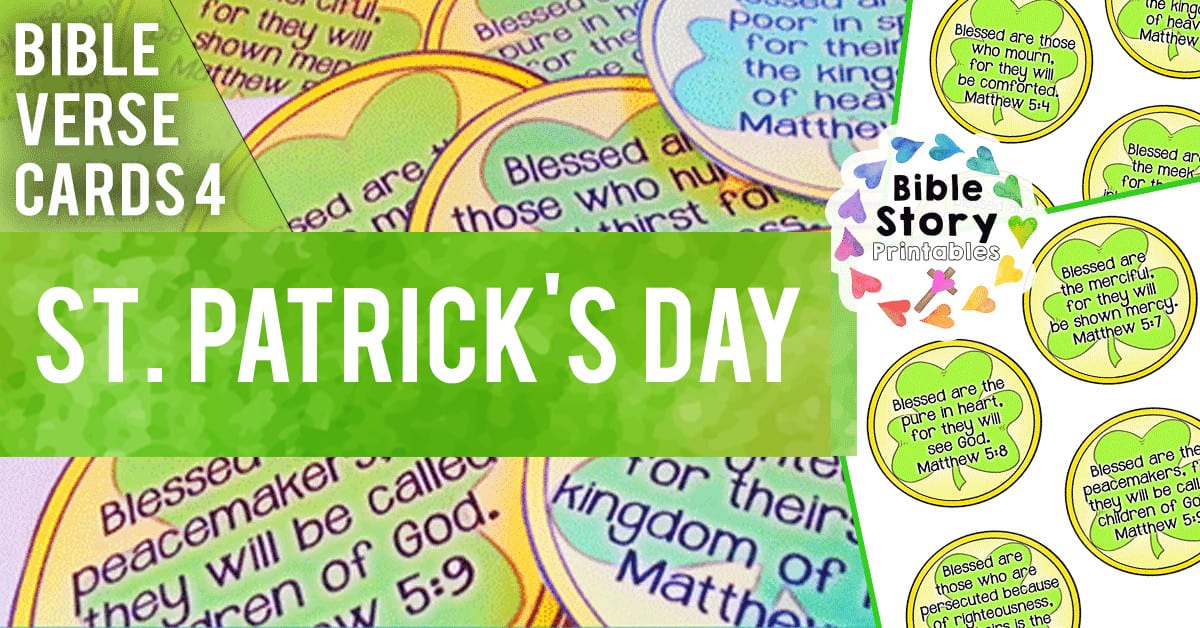 St Patrick s Day Bible Verse Cards Bible Story Printables