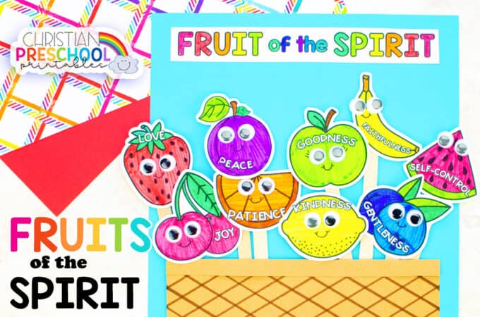 Fruits of the Spirit Bible Verses for Kids - Bible Story Printables
