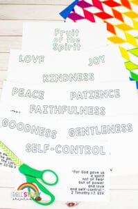 Fruit of the Spirit VBS Craft for Kids - Bible Story Printables