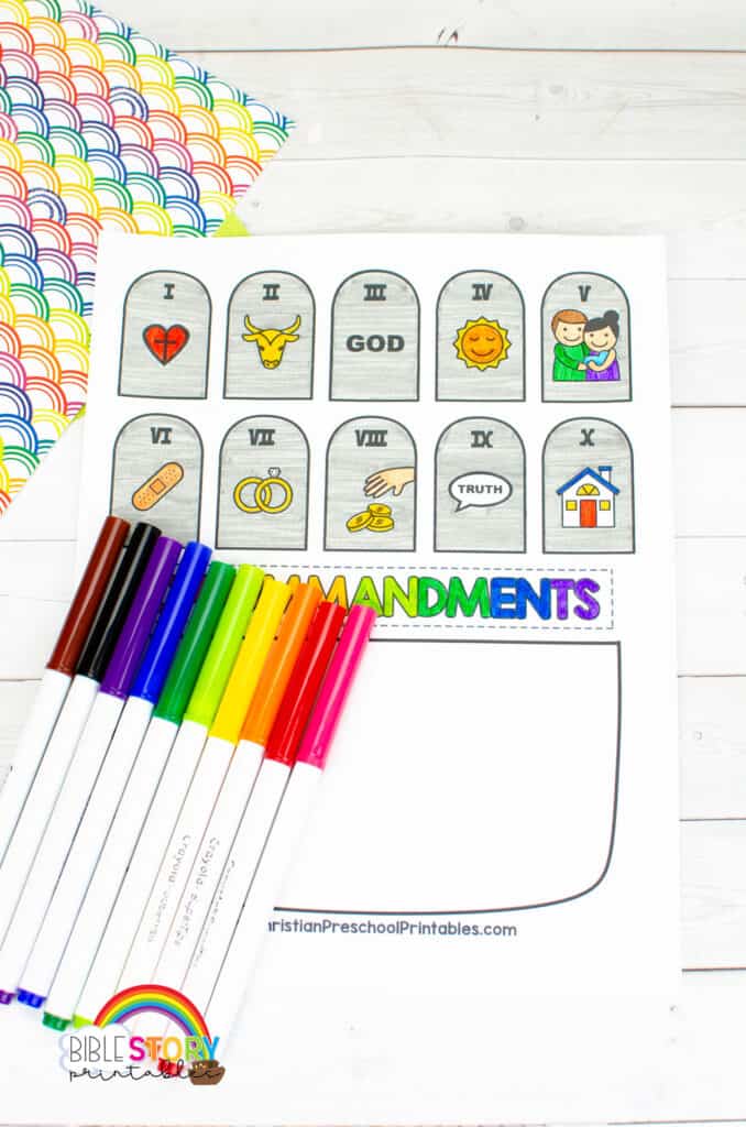 Ten Commandments Crafts - Bible Story Printables