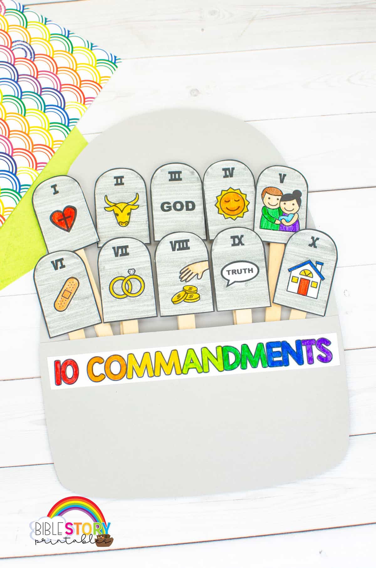 Ten Commandments Crafts Bible Story Printables
