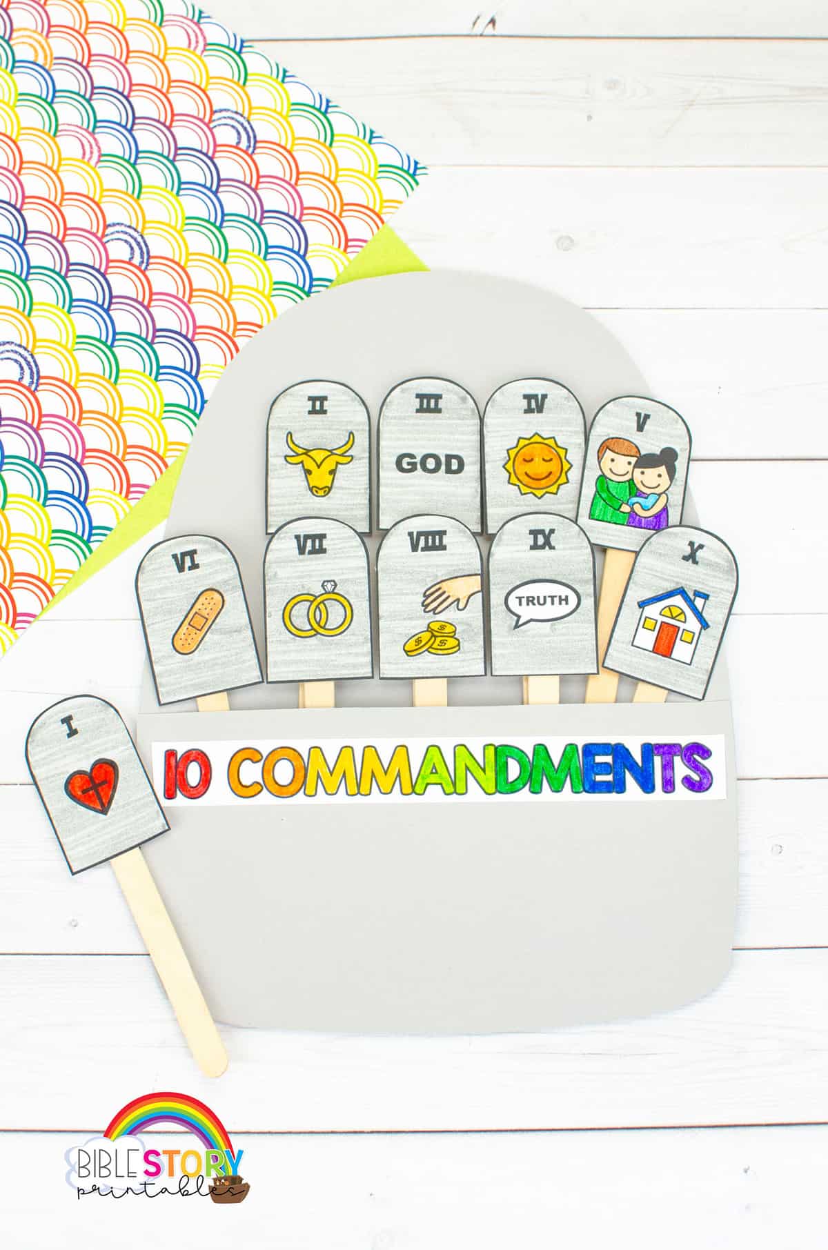 Ten Commandments Crafts - Bible Story Printables