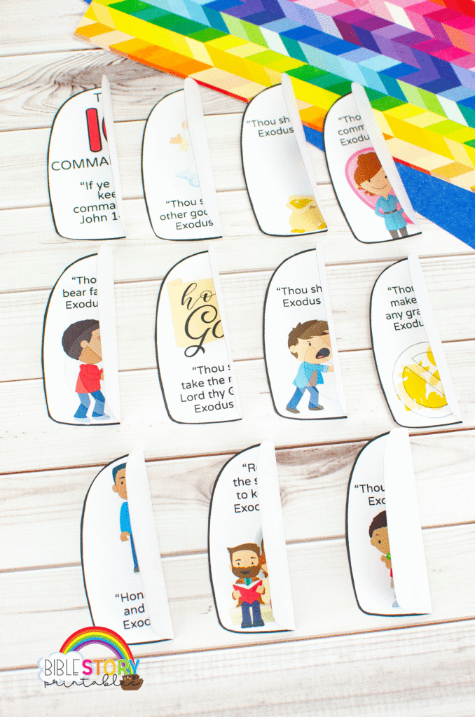 10 Commandments Craft for Preschoolers Bible Story Printables