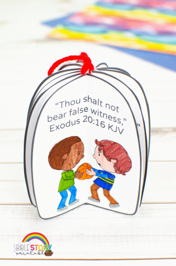 10 Commandments Craft for Preschoolers - Bible Story Printables