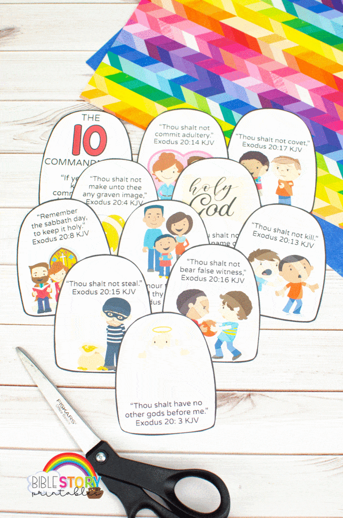 10 Commandments Craft for Preschoolers - Bible Story Printables