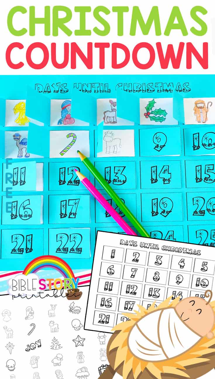 Christmas Countdown Calendar - Bible Story Printables