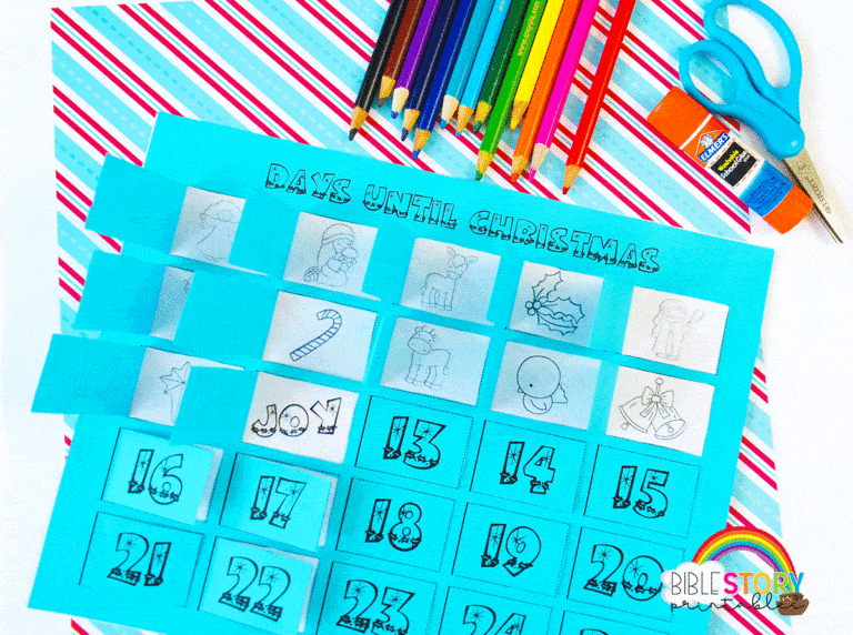 Christmas Countdown Calendar - Bible Story Printables