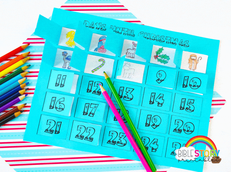 Christmas Countdown Calendar - Bible Story Printables