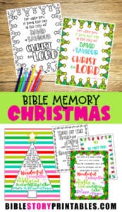 Bible Story Christmas Coloring Pages