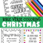 Bible Verse Coloring Christmas