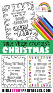 Bible Verse Coloring Christmas