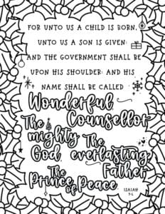 Christmas Bible Verses for Kids - Bible Story Printables