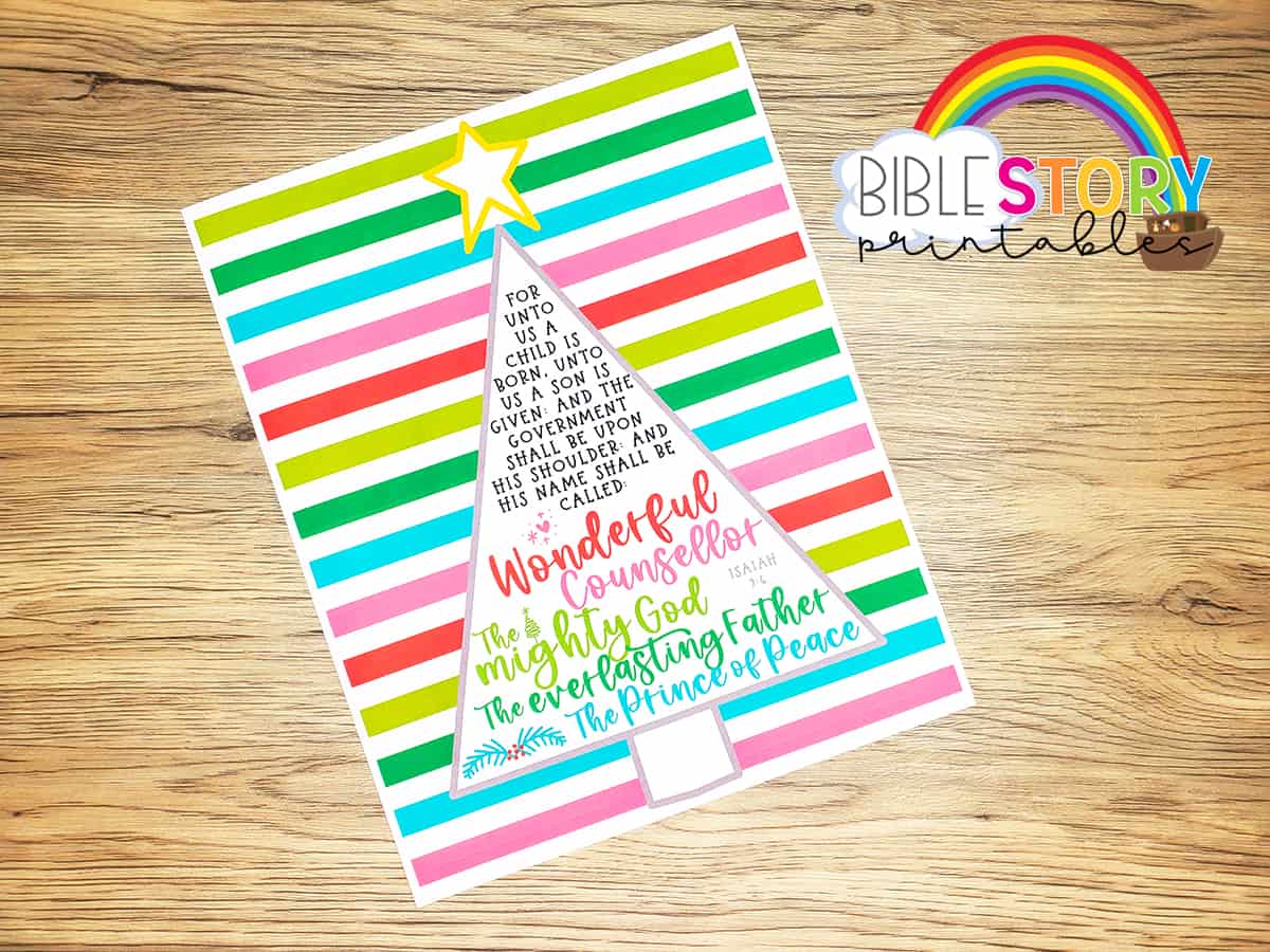 Christmas Bible Verses for Kids - Bible Story Printables