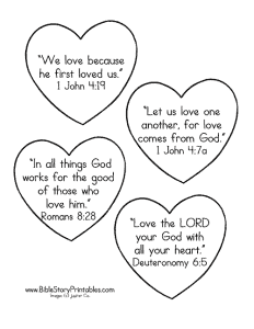 Valentine's Day Bible Verse Printables - Bible Story Printables