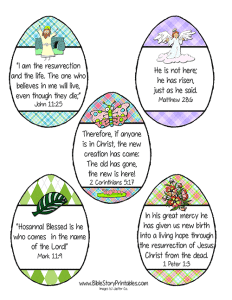 Easter Bible Verse Cards for Kids - Bible Story Printables